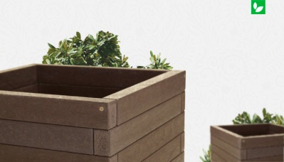 فلاورباکس چوب پلاست (Wood-Plastic Flowerbox) | شرکت ایده سبز