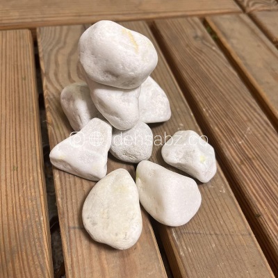 سنگ قلوه‌ای رودخانه‌ای بادامی | ایده سبز