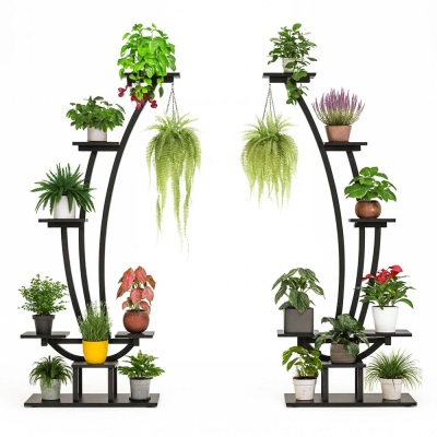 استند گل هلالی فلزی طرح تاج | ایده سبز