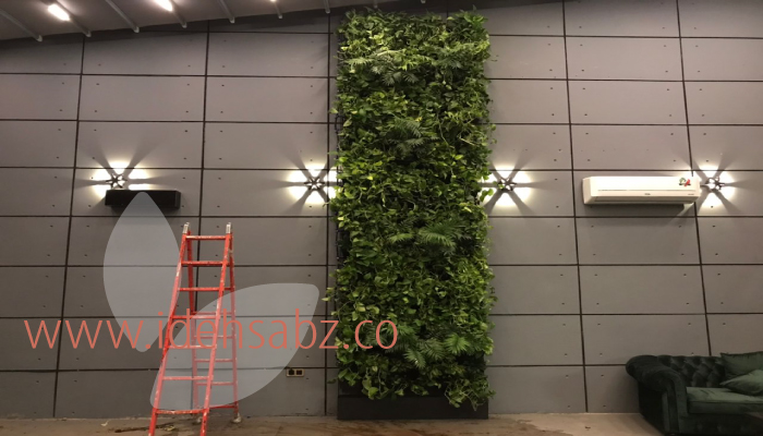 پروژه دیوار سبز طبیعی (دیوار سبز شبکه‌ای) | شرکت ایده سبز