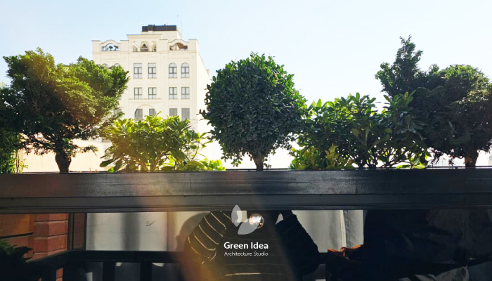 نمونه کار طراحی تراس سبز سعادت‌‌آباد