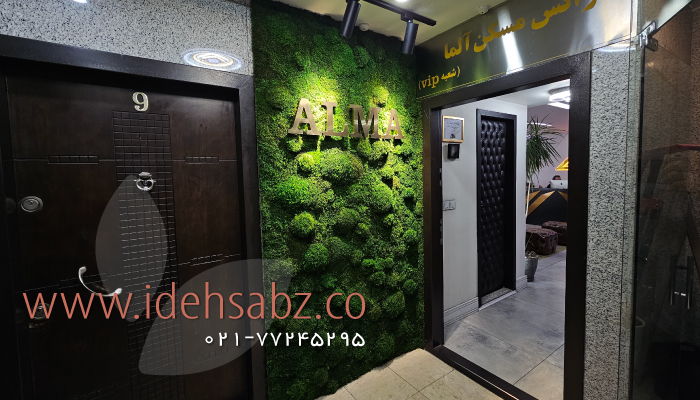 نمونه کار اجرای ماس وال برای آژانس املاک آلما در تهران