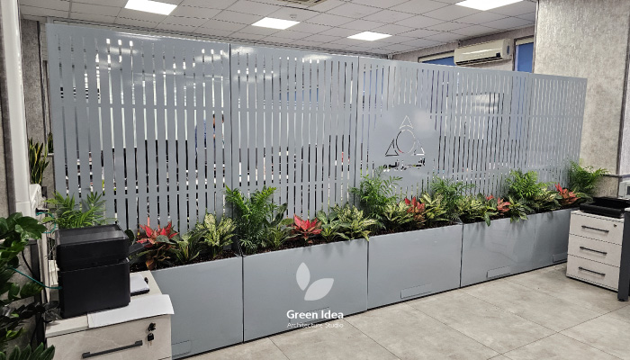 نمونه کار فلاورباکس پارتیشنی فلزی شرکت البرز نیرو