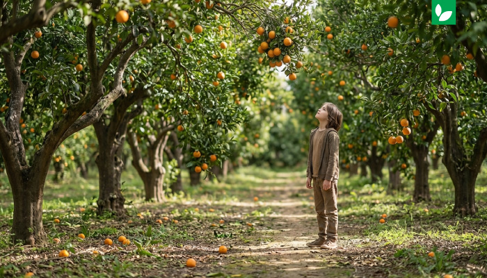 محوطه سازی باغ میوه | چینش درختان میوه در باغ
