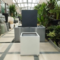 فلاورباکس فایبرگلاس مربعی | سفید