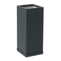 فلاورباکس فایبرگلاس عمودی ارتفاع 80 | رنگ طوسی