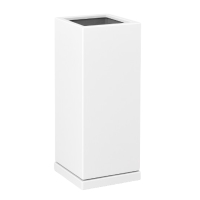 فلاورباکس فایبرگلاس عمودی ارتفاع 80 | رنگ سفید 