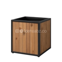 فلاورباکس چوبی مربعی | ایده سبز