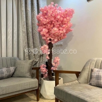 درختچه شکوفه مصنوعی | شکوفه صورتی