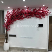 درختچه مصنوعی شکوفه ژاپنی قرمز