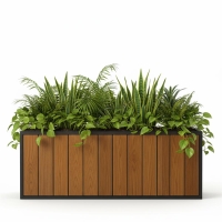 فلاورباکس چوبی مستطیلی | ایده سبز