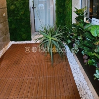 استفاده از کفپوش چوب پلاست در اجرای تراس سبز