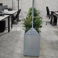 فلاورباکس فلزی پارتیشنی برای جداسازی فضای کار
