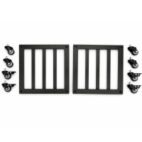 زیر گلدانی چرخدار فلزی | ایده سبز