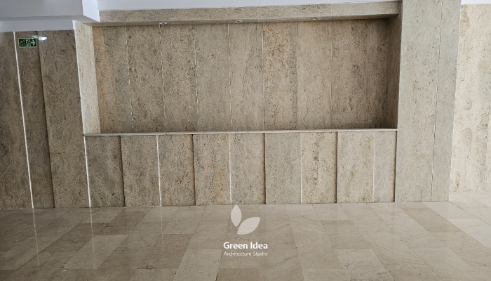 نمونه کار | پروژه دکوراسیون داخلی با باغچه مصنوعی توسط ایده سبز