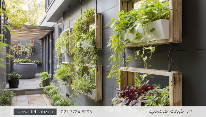 استند چوبی | فلاورباکس دیواری