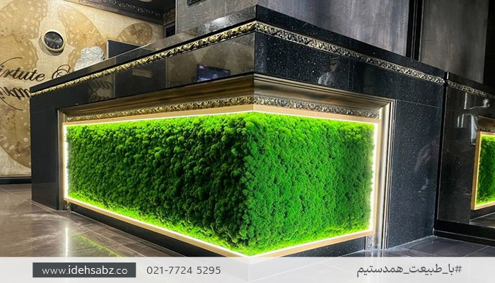 ایده طراحی میز پیشخوان خزهای