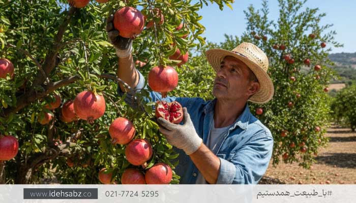 چینش درختان خاص و دکوراتیو در باغ | درختان محوطه سازی باغ میوه